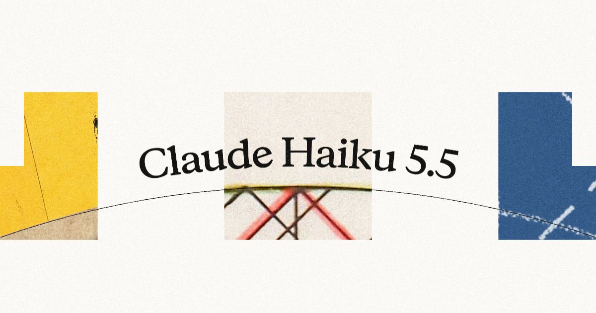 Anthropic artwork for the Claude Haiku 5.5 launch