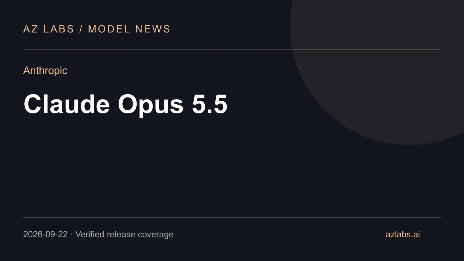 Cover for Anthropic Claude Opus 5.5