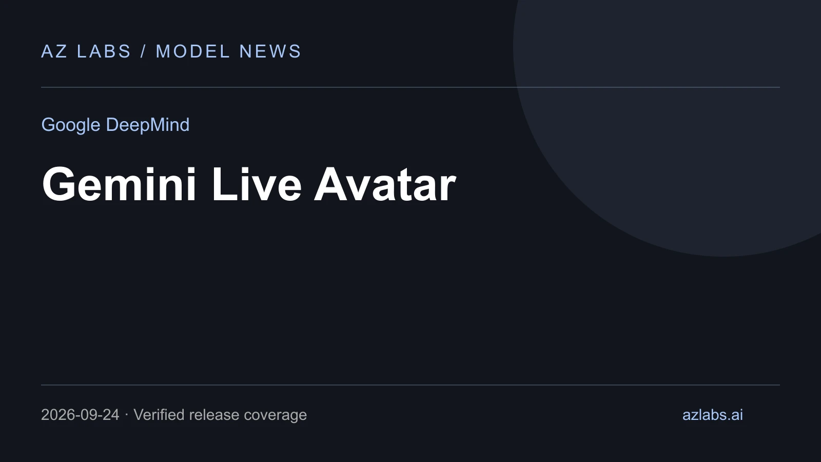 Cover for Gemini 3.8 Live Avatar