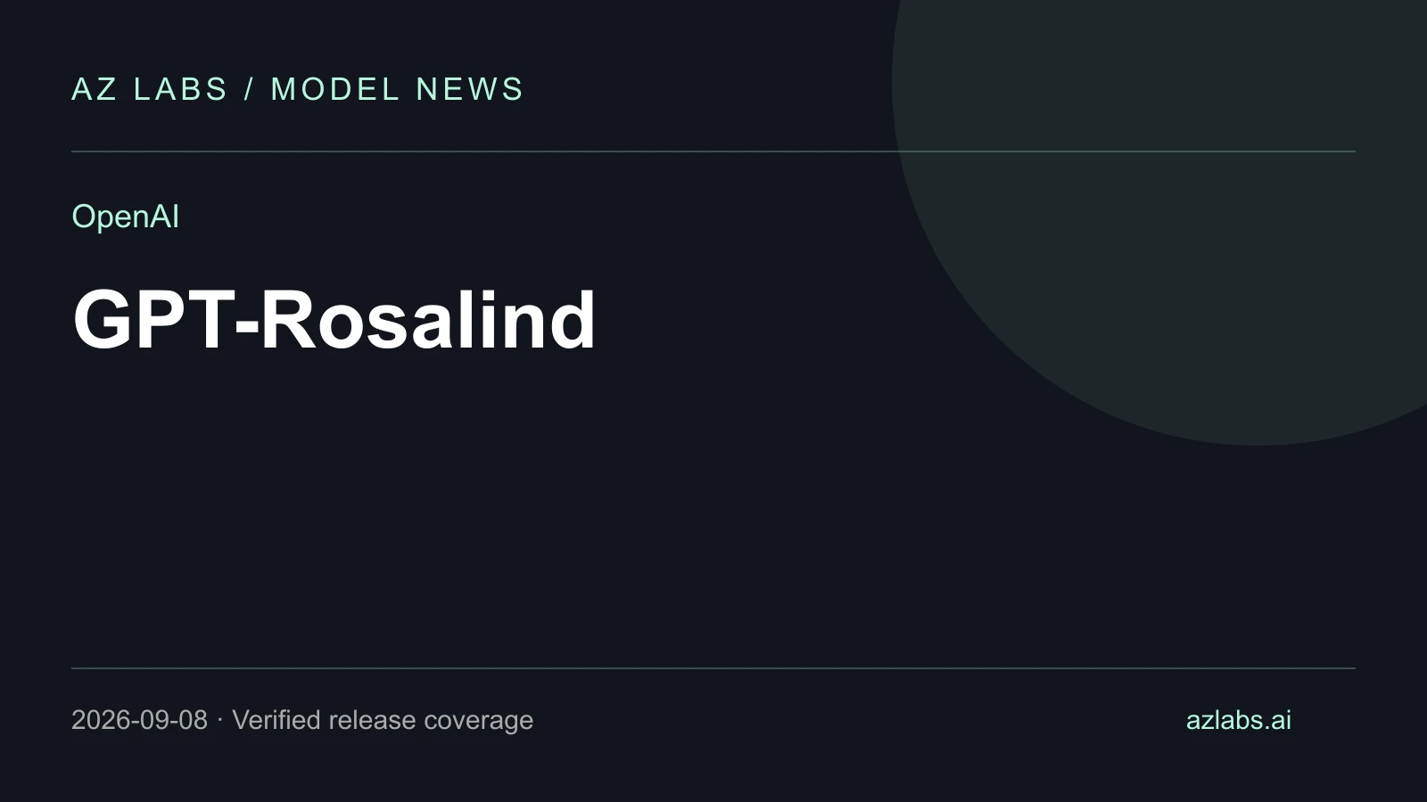 Cover for GPT-Rosalind reaches general availability through trusted access