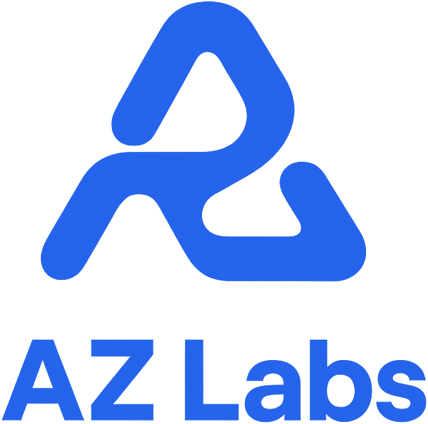 Primary blue lockup. Our own logo, in its main colour.